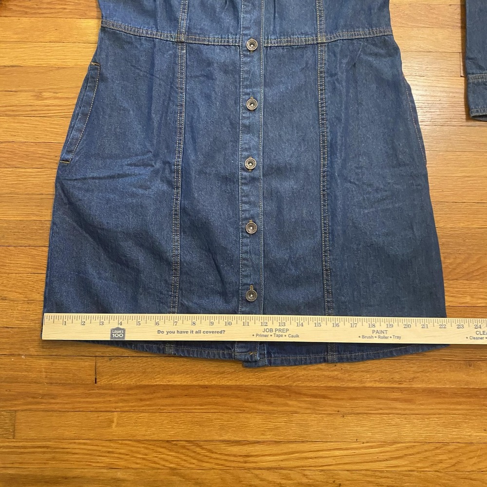 Frye Indigo Denim Long-Sleeve Shirt Dress - Picture 8 of 13